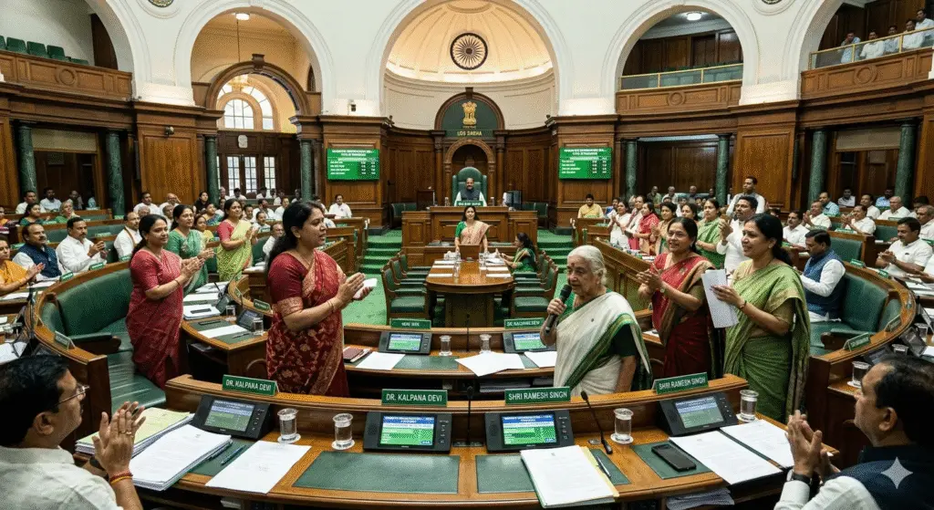 লোকসভায় মহিলা সংরক্ষণ বিল নিয়ে কি হচ্ছে ?